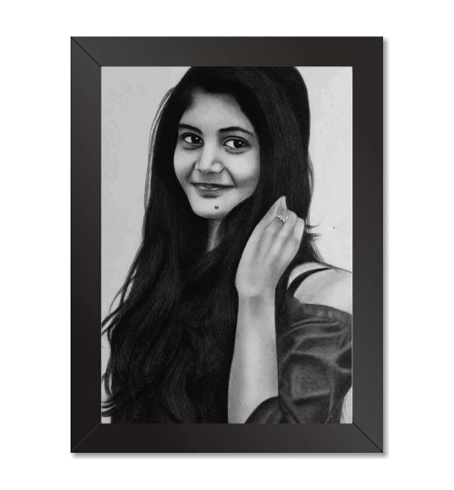 Girl Sketch Gift with Frame
